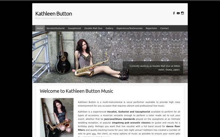 Screenshot of kathleenbutton.uk