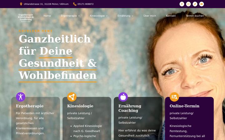 Screenshot of kathleenhenz.de