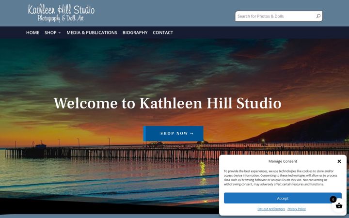 Screenshot of kathleenhillstudio.com