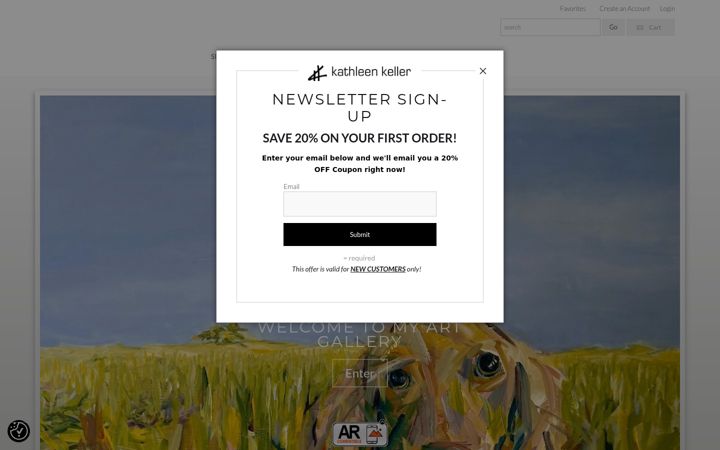 Screenshot of kathleenkeller.com