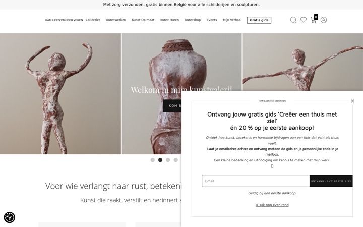 Screenshot of kathleenvanderveken.com