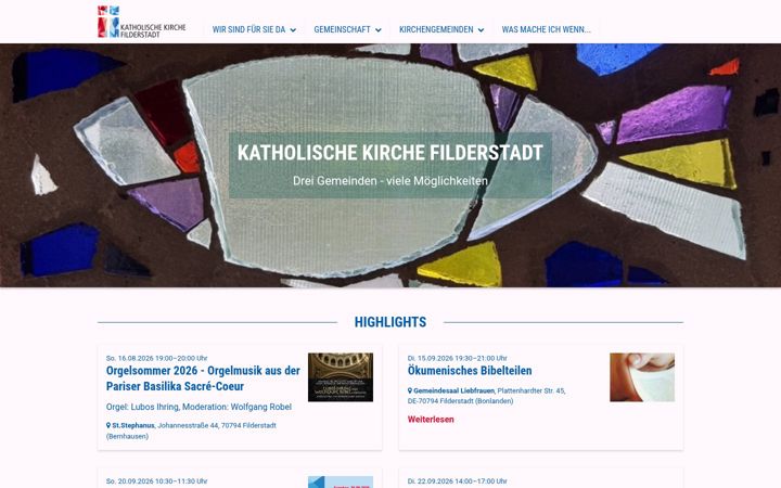 Screenshot of katholisch-filderstadt.de