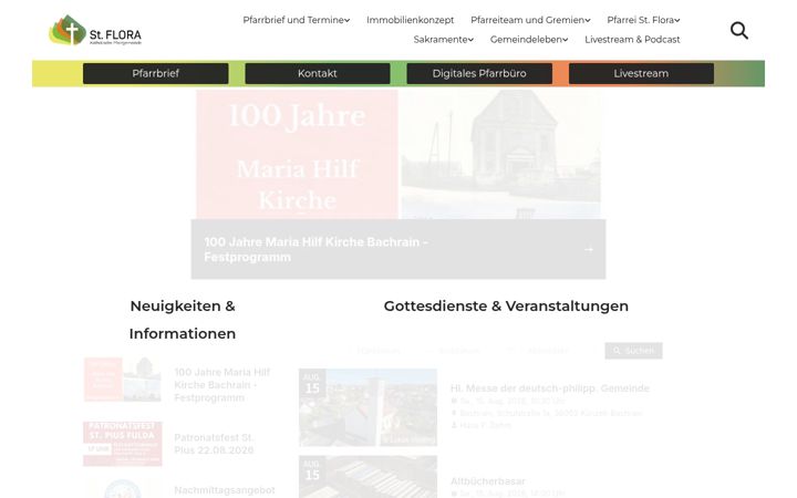 Screenshot of katholische-kirche-kuenzell.de
