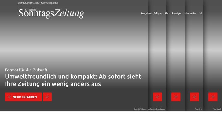 Screenshot of katholische-sonntagszeitung.de