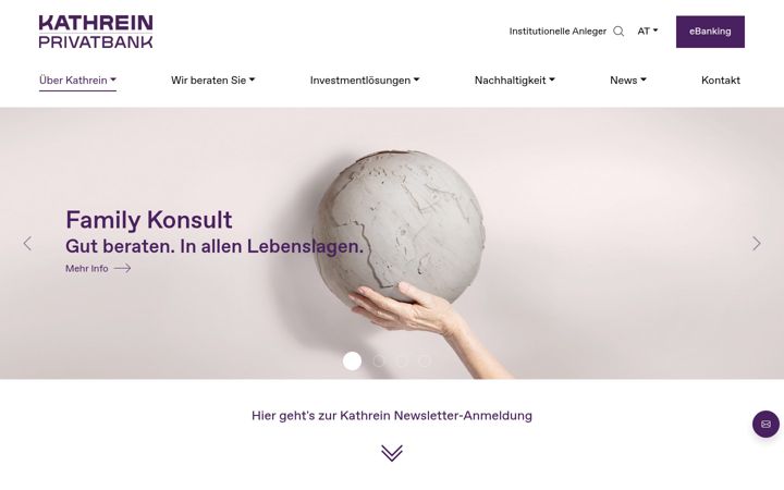 Screenshot of kathrein.at