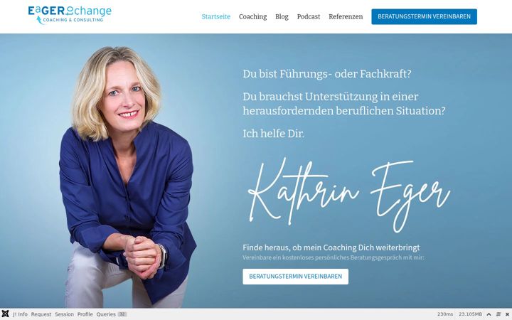 Screenshot of kathrin-eger.de