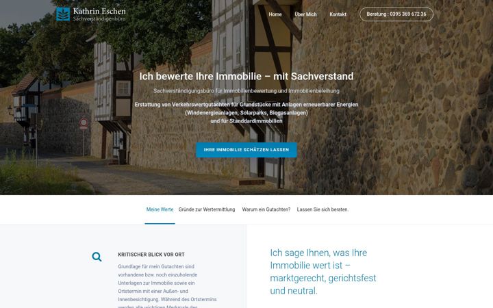 Screenshot of kathrin-eschen.de