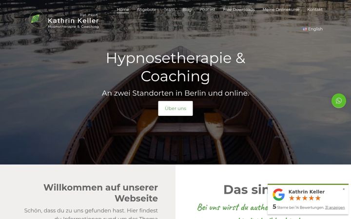 Screenshot of kathrin-keller.com