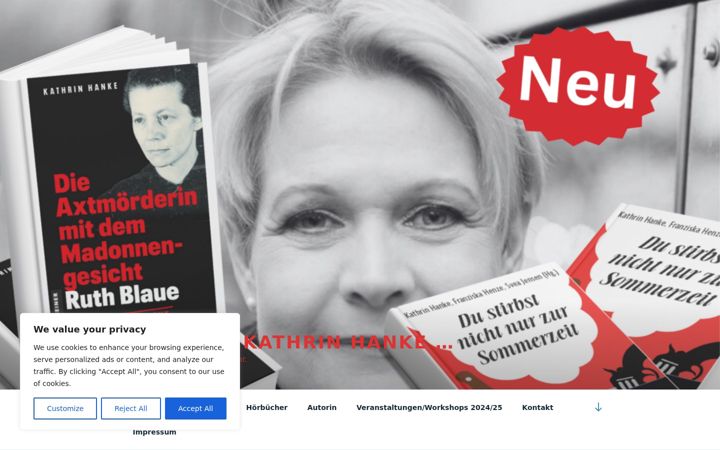 Screenshot of kathrinhanke.com