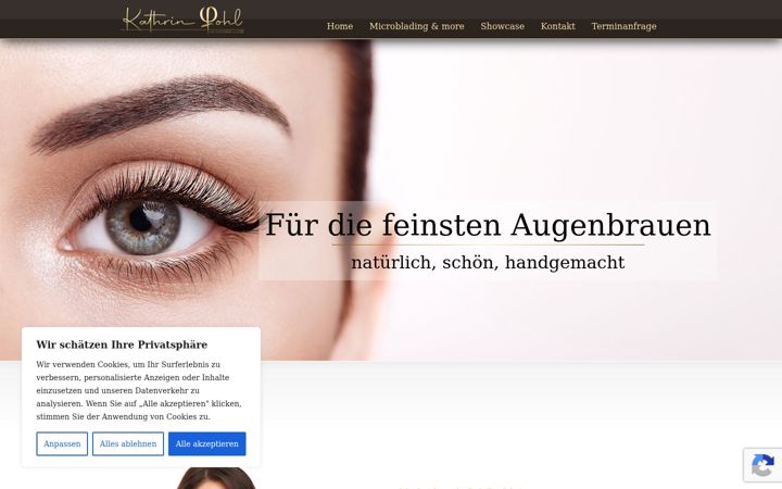 Screenshot of kathrinpohl-microblading.de