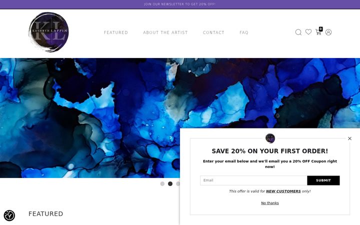 Screenshot of kathrynlappin.com