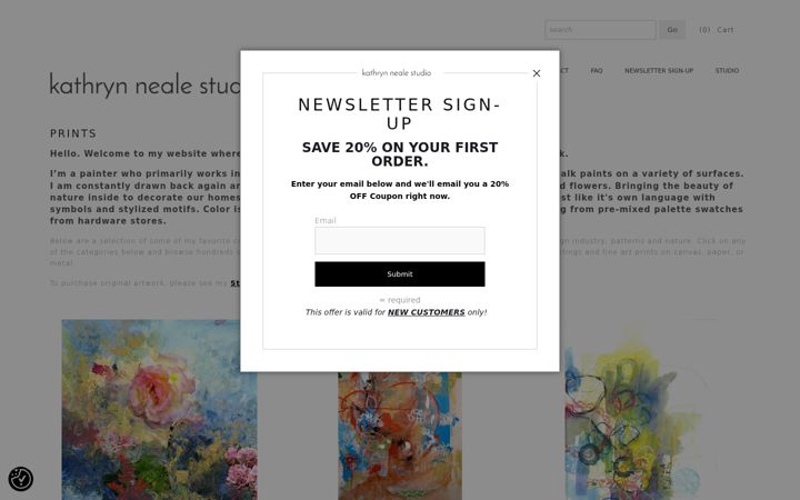 Screenshot of kathrynneale.com