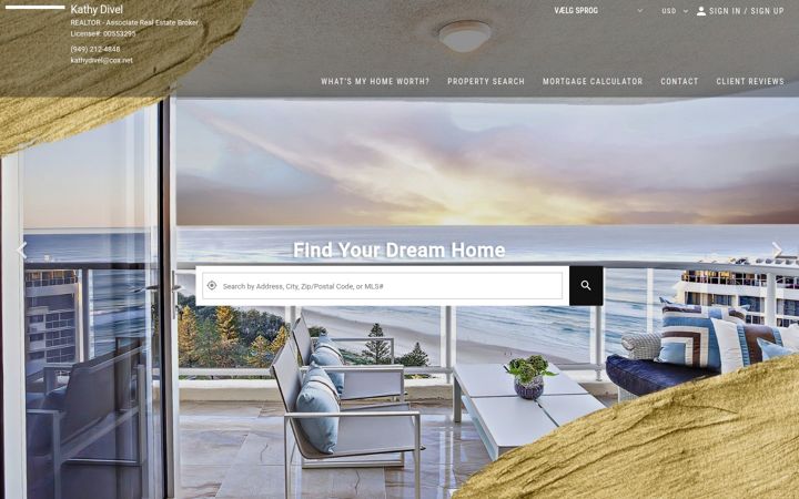Screenshot of kathydivel.com