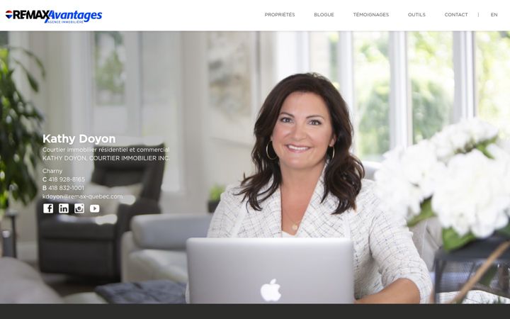 Screenshot of kathydoyon.com