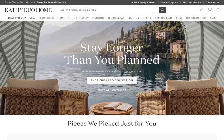 Screenshot of kathykuohome.com