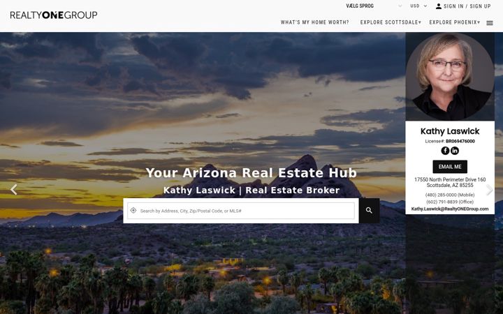 Screenshot of kathylaswick.com