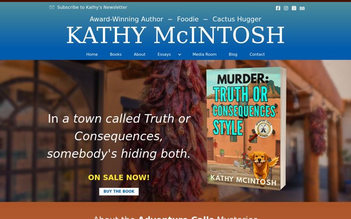 Screenshot of kathymcintosh.com