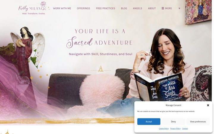 Screenshot of kathymilano.com