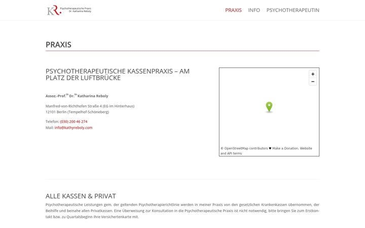 Screenshot of kathyreboly.com