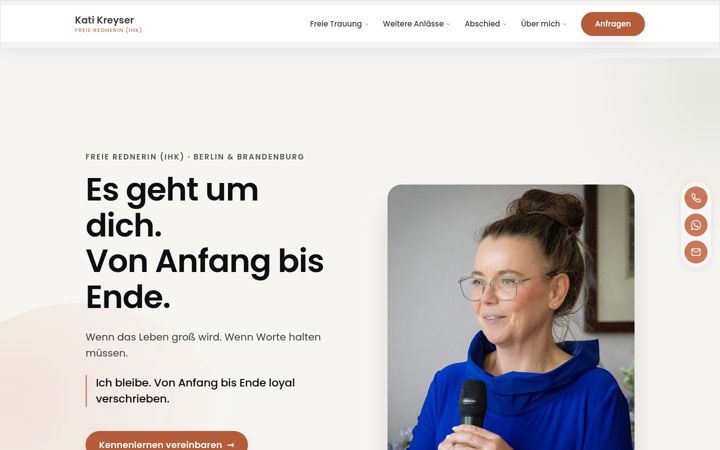 Screenshot of kati-kreyser.de