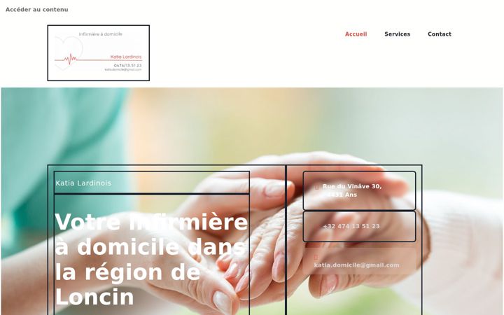 Screenshot of katia-domicile.be