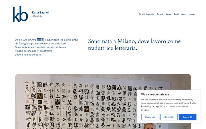 Screenshot of katiabagnoli.it