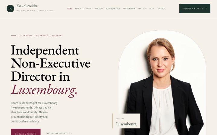 Screenshot of katiaciesielska.com