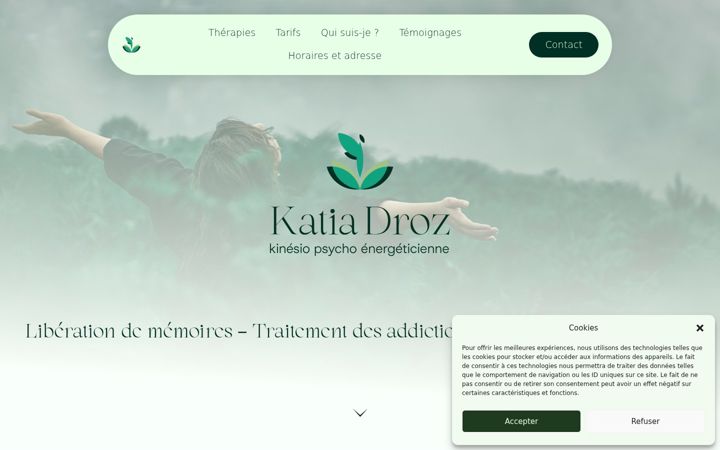 Screenshot of katiadroz.com