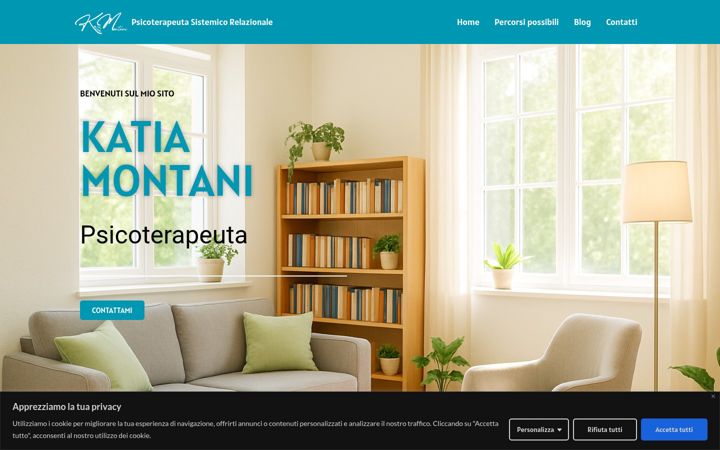 Screenshot of katiamontani.com