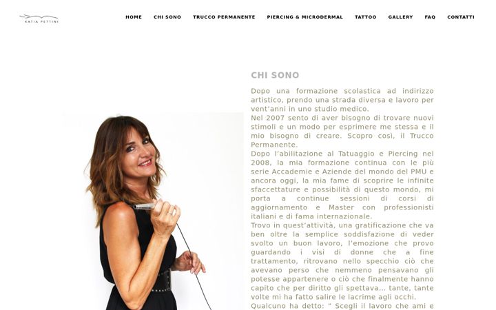 Screenshot of katiapettini.it