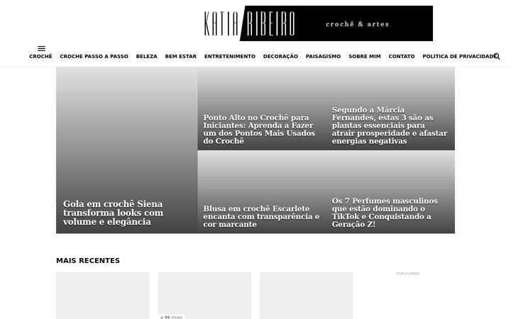 Captură de ecran a katiaribeiro.com.br