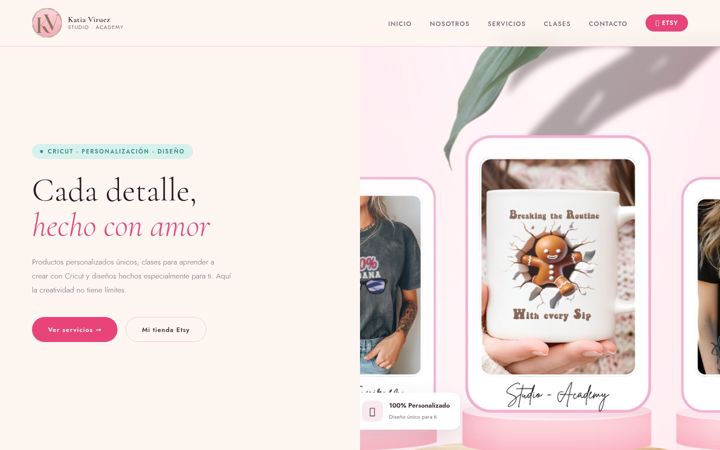 Screenshot of katiaviruez.com