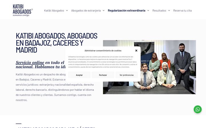 Screenshot of katibiabogados.com