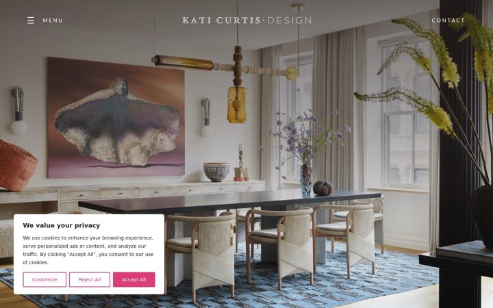 Screenshot of katicurtisdesign.com