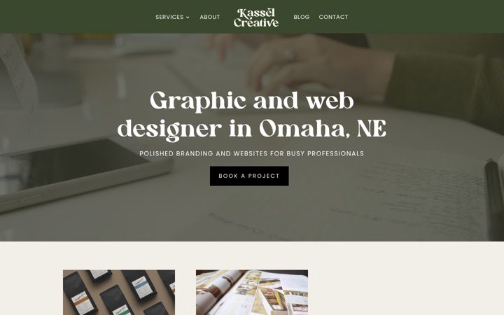 Screenshot of katiekassel.com