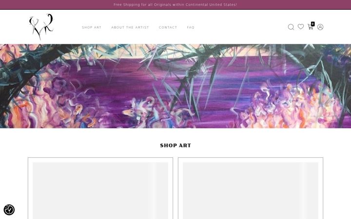 Screenshot of katiekurischart.com