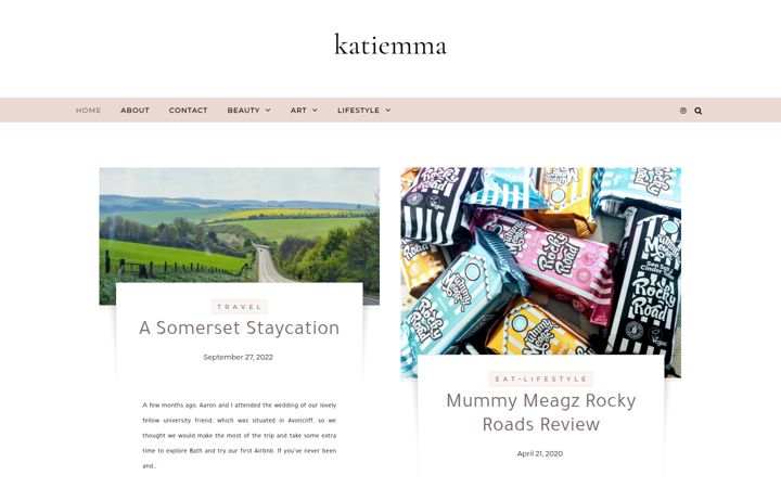 Screenshot of katiemma.co.uk