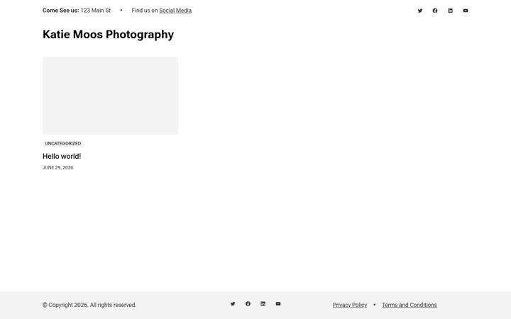 Screenshot of katiemoos.com