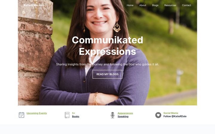 Screenshot of katierdale.com