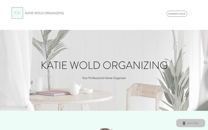 Screenshot of katiewoldorganizing.com