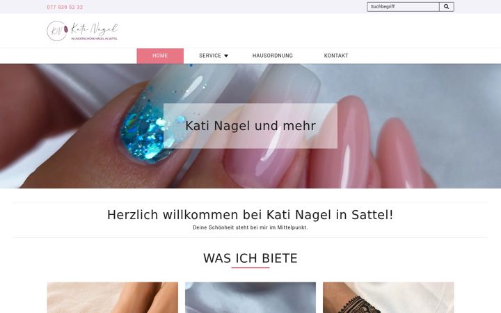 Screenshot of katinagel.ch