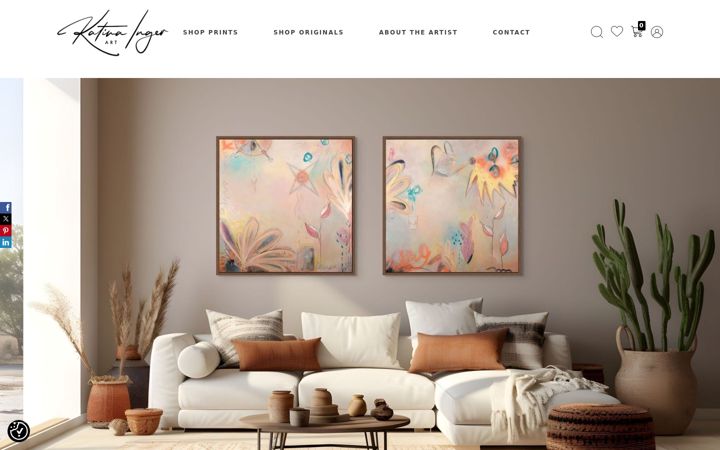 Screenshot of katinainger.com