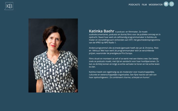 Screenshot of katinkabaehr.nl