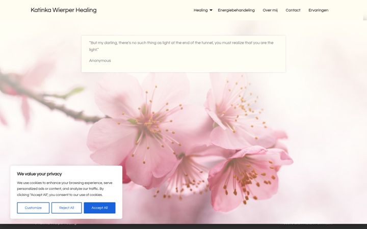 Screenshot of katinkawierperhealing.com