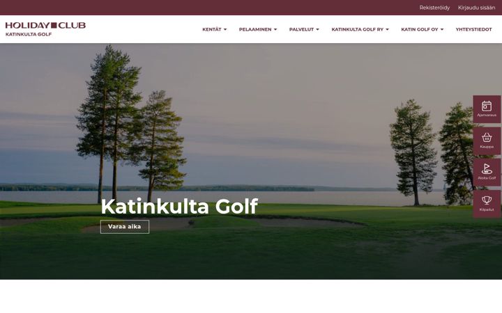 Zrzut ekranu katinkultagolf.fi