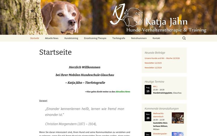 Screenshot of katja-jaehn.de