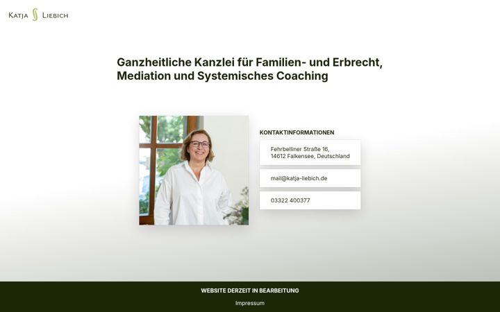 Screenshot of katja-liebich.de