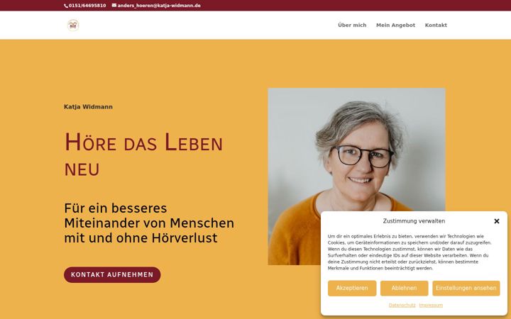 Screenshot of katja-widmann.de