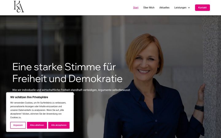 Screenshot of katjaadler.de