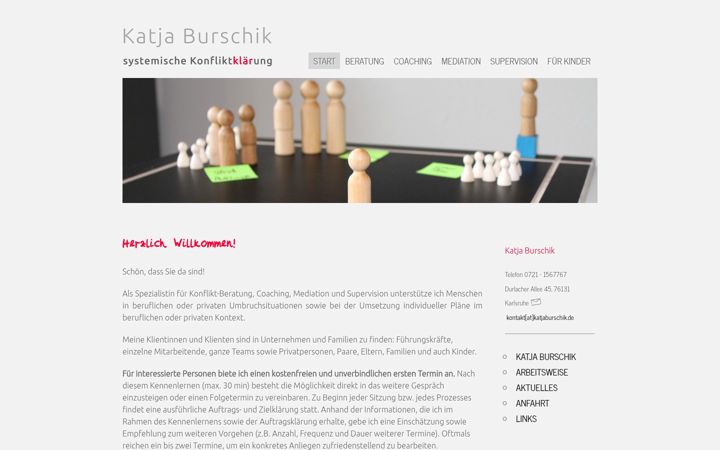 Screenshot of katjaburschik.de